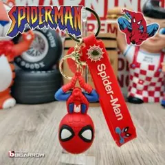 スパイダーマン ストラップ付キーホルダー キーチェーン アメリカン雑貨④のサムネイル