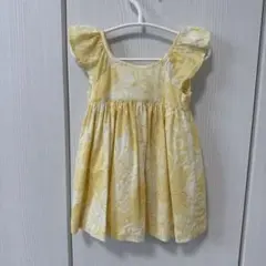 babyGAP ベビーワンピース 6-12ヶ月 イエロー 花柄のサムネイル