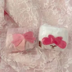 シュガーバニーズ ふわふわ巾着 しろうさ ももうさ