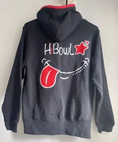 美品ハイボールHiBowL フーディーパーカー　ベロタイプ　黒ブラック　岡村隆史のサムネイル