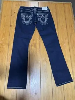 USA製True Religion JOEYフレアデニム27濃紺太ステッチ限定 - メルカリ