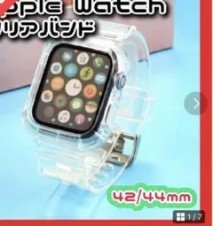 【42/44mm】新品 Apple Watch クリアバンド 保護ケース 透明