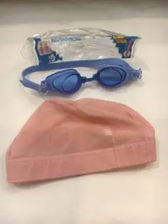 ⭐︎小学生用スイミングゴーグル&水泳帽子・キャップ ピンクMセット