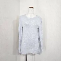 バナナリパブリック 長袖ニット セーター ライトグレー（S）伸縮