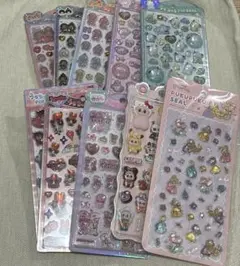 うるちゅるポップシール　パワパフ　モンチッチ　エスターバニー　サンリオ