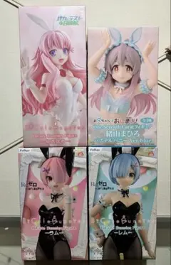 美少女フィギュア4点セット バニーガール