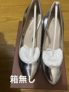 COACH パンプス metallic SILVER 22.5cm