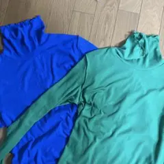 GUソフトリブタートルネック二枚組　Sサイズ