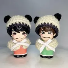なにわ男子　指人形　ちびぬい　パンダちゃんセット　帽子＋ケープ