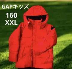美品160 GAP キッズ　赤ダウンコートXXL