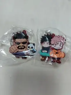 呪術廻戦 ラバーマスコット 虎杖悠仁・伏黒恵 夜蛾正道・パンダ