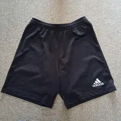adidas ブラック ハーフパンツ　サッカー　160
