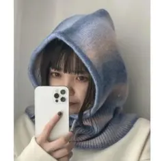 ネックウォーマー ニット ウール