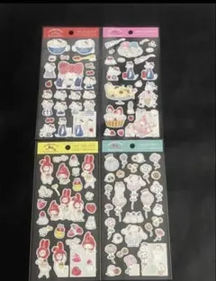 トコロコムギ×サンリオキャラクターズ　ステッカー4枚セット