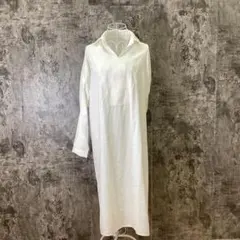 ✨SUPER STAR✨スーパースター♡ロングシャツワンピース♡長袖♡白