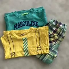 まとめ売り　90サイズ　ムージョンジョン　カットソー　トレーナー　ズボン　秋服