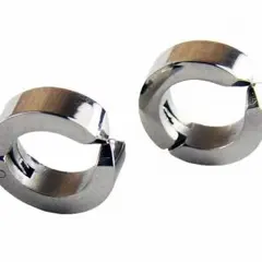 【新品・送料込】イヤーカフ フェイクピアス シルバー チタン 2個セット