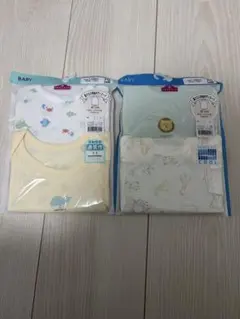 新品 ベビー肌着　肩クロス半袖ボディスーツ　70