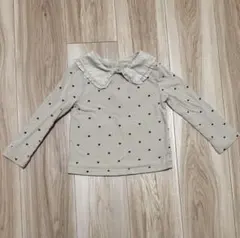 BabyGAP ハート柄 ラッフルフリルカラートップス 90