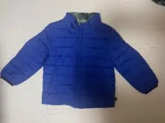 GAPリバーシブル 中綿コート 105cm 迷彩 青