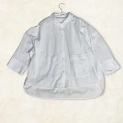GRACE CONTINENTAL 春夏 シアー コクーン シャツ 白 36のサムネイル