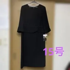 黒フォーマルワンピース フレンチスリーブ