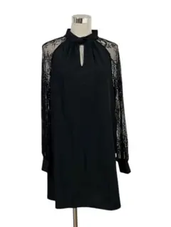 ブラック　ワンピース　レース　ナイトドレス