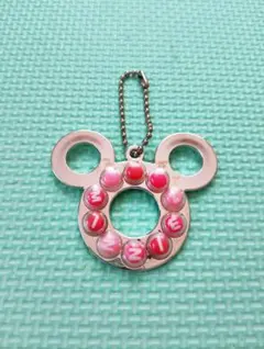 ミニーマウス　輪なげチョコ風　キーホルダー