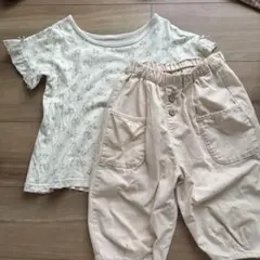 tete a tete ★ 半袖　花柄Tシャツ＋パンツセット　120cm 女の子