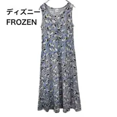 ディズニー FROZEN アナ雪　オラフ 総柄 ロングノースリーブ ワンピースのサムネイル