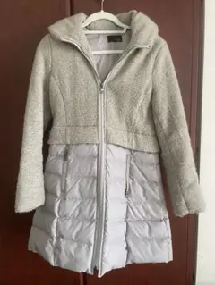 グランダーブル　異素材ダウン　スコットクラブ　グレー