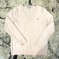 Tommy Hilfiger ピンク Vネック 春ニットのサムネイル