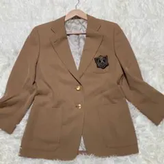 美品　アクアスキュータム　テーラードジャケット　金ボタン　エンブレム　ベージュ