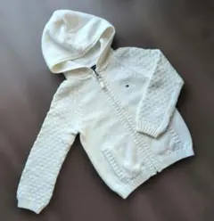 TOMMY HILFIGER フード付きカーディガン パーカー 3T