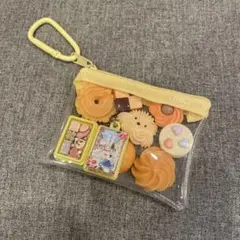 ガチャ詰めポーチ　クッキー　サブレミシェル　わんちゃん　イエロー
