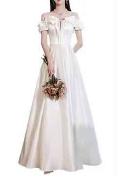 前撮り ドレス ウェディング 白