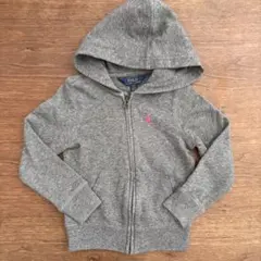 ラルフローレン　グレー ジップアップパーカー　長袖　100