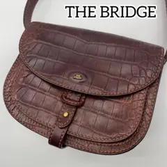 美品！希少！THE BRIDGE ザ・ブリッジ ウエストポーチ ボディバッグ本革 薄マチクロスボディバッグ｜PORCO ROSSO
