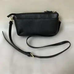 ラシエム　本革　お財布ショルダー　財布　黒のサムネイル