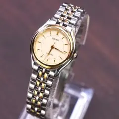 【稼働品】　SEIKO 　EXCELINE　記念刻印有　 電池交換済
