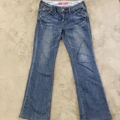 【美脚】ユニクロ Style Up デニム 24インチ フレア ブーツカットのサムネイル