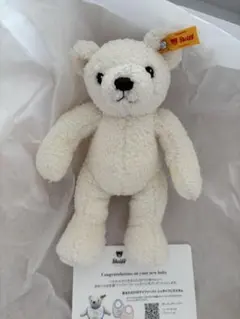 【新品 未使用】マイファースト シュタイフ Steiff ベルネット くま　白色