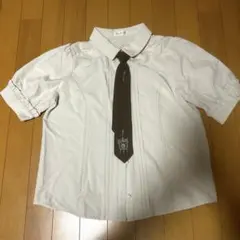 【最終値下げ】axes femme ネクタイ付きブラウス 半袖