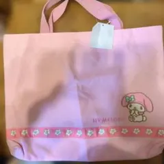 新品MY MELODY マイメロディ 手提げ袋 トートバッグ ピンク
