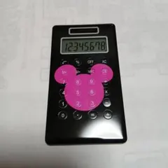 Disney ミッキーマウス 電卓 ブラック
