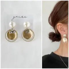 440 パール　ゴールド　シルバー　ピアス　イヤリング　ハンドメイド　入学式