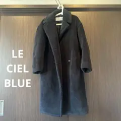 LE CIEL BLEU テディベア ボアロングコート ダークブラウン 36