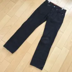 ✨H＆M✨ブラックデニムジーンズ ストレートパンツ 黒 カジュアルパンツ