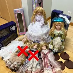 超美品 アンティーク フランス人形 ドール ドレス パール 専用クリア
