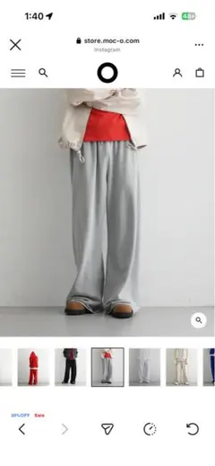 KAIKO CLOUD TROUSER “TOP GRAY”のサムネイル